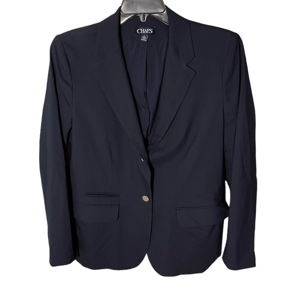 NWOT Chaps Women’s 2 Button Viscose Blend Blazer - Picture 1 of 13
